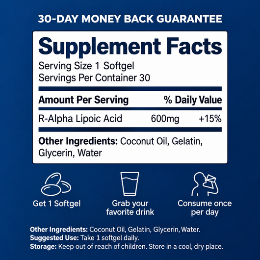 Lymvella R-Alpha Lipoic Acid 600mg